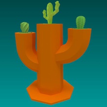 kaktüs pot home jar blossom blooms cacti vase 3dprint 3dprinting 3ddesign 3ddesigner technology printing3d vessel3d 3ddruck impresin3d 3d print model - Mito3D
