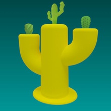 cactus pot home jar blossom blooms cacti vase 3dprint 3dprinting 3ddesign 3ddesigner technology printing3d vessel3d 3d-druck impresin-3d 3d print model - Mito3D