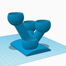 Kaktus Topf vaze Unterstützung 3d print model - Mito3D