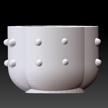 cactus pot - flowerpot garden 3d print model - Mito3D