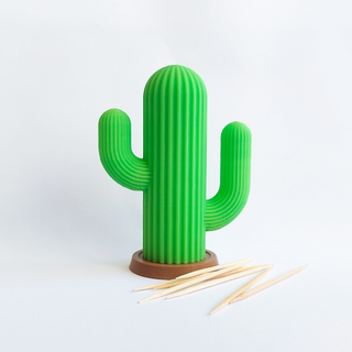 cactus stuzzicadenti titolare supporto minimalista carina miniatura 3d print model - Mito3D