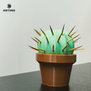 cactus toothpick holder planter 3d print model - Mito3D