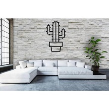 cactus scultura da parete in 2d art 3d print model - Mito3D