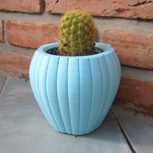 cactuspot9 home plant cactus pot flowerpot random 3d print model - Mito3D