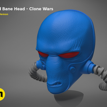 cad bane clone wars star mask hunter head sci-fi alien bad batch cosplay 3d print model - Mito3D
