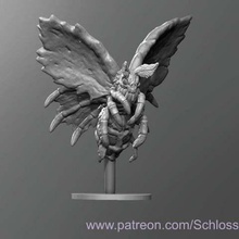 cadaver moth game toy tabletop dungeons dragons dnd 3d print model - Mito3D