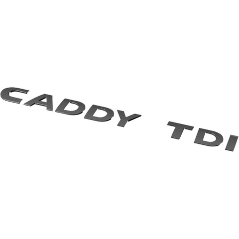 caddy tdi vari auto etichetta emblema 3D print model - Mito3D