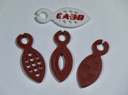 caddy gettone chiave anelli squillare shopping carrello 3d print model - Mito3D