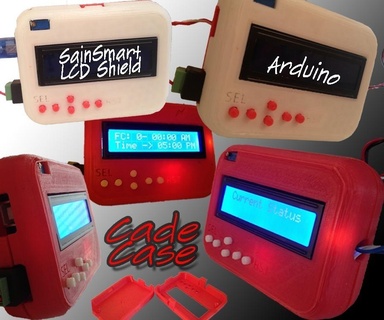 cade case arduino lcdkeypadshield electronics 3d print model - Mito3D