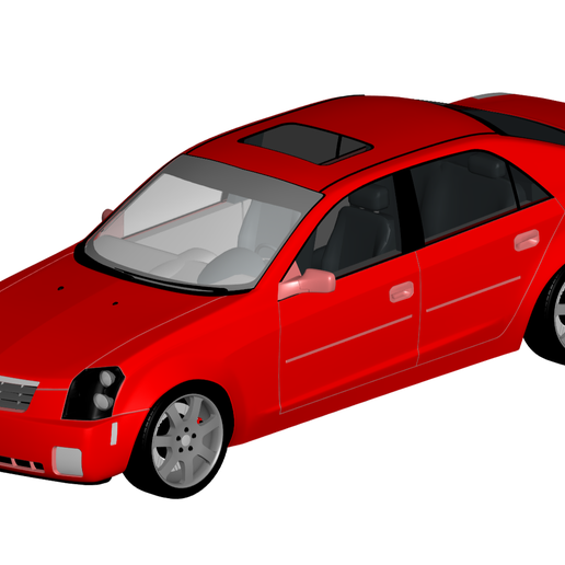 Cadillac cts 3D print model - Mito3D