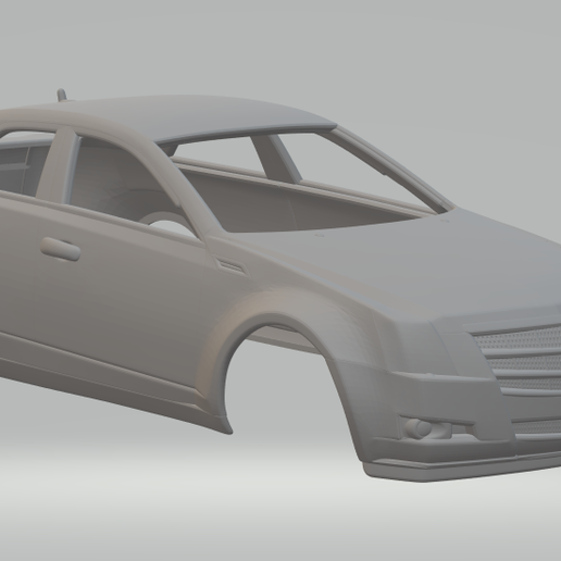 Cadillac cts Limousine 07 v1 3D print model - Mito3D