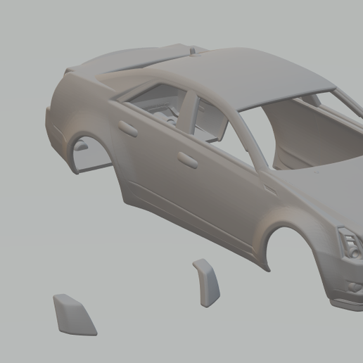 Cadillac cts Limousine v2 3D print model - Mito3D
