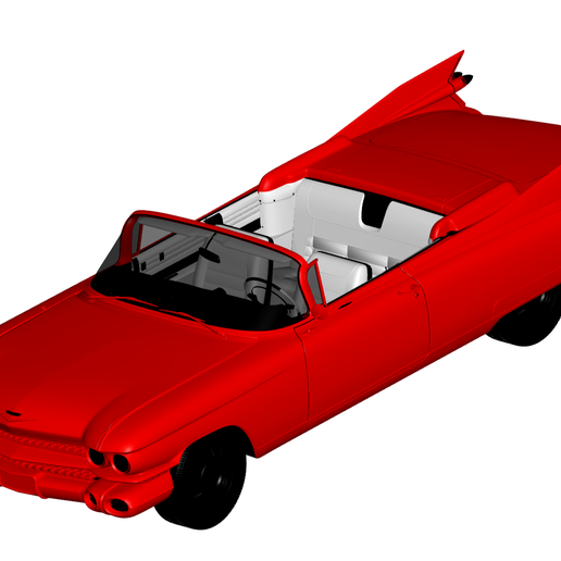 Cadillac el Dorado 1959 3D print model - Mito3D