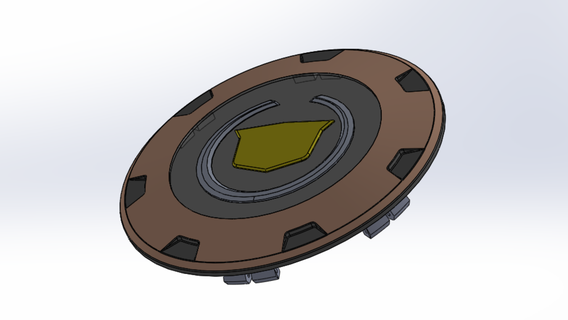 cadillac escalada cápsulas carro roda 3d impressão modelo 3d print model - Mito3D