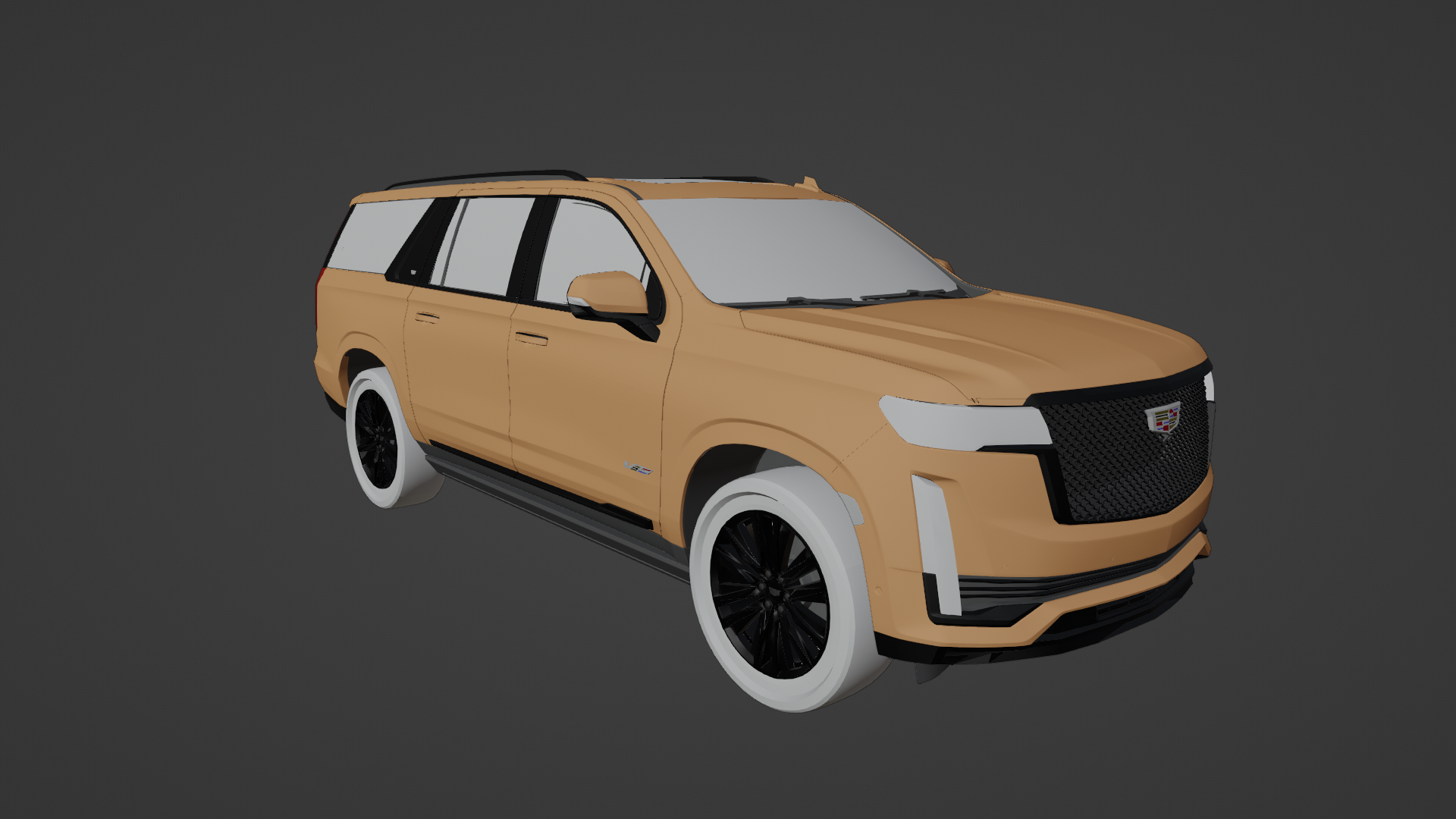 cadillac escalade sport 2023 luxury 2020 2021 2022 suv full size 4x4 crossover 5 door general us american car 3D print model - Mito3D