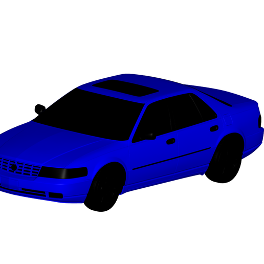 Cadillac Sevilla 1998 3D print model - Mito3D
