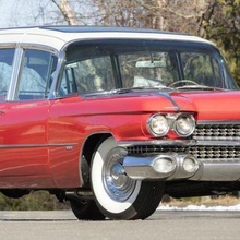 1959 cadillac üstün vagon oyun 1958 1960 1961 50 60 Amerikan arabası ghostbusters miller meteor araç 3d print model - Mito3D