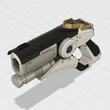 caduceus blaster game mercy overwatch props 3d print model - Mito3D