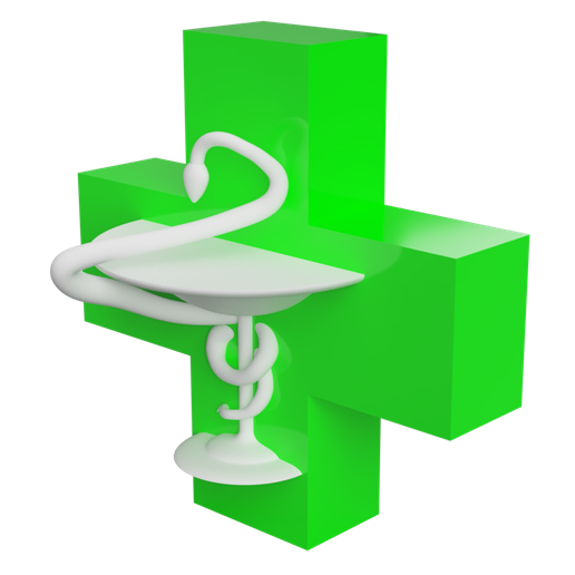 Caduceus Logo Apotheke 3d 3D print model - Mito3D