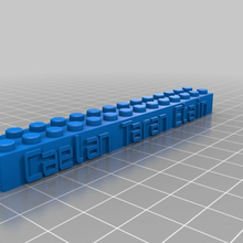 caelan Taran stagno Lego bloccare collana portachiavi personalizzato costruzione_giocattoli 3d print model - Mito3D