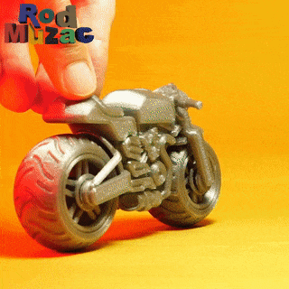 Cafe Rennfahrer Motorrad Super Fahrrad klassisch Hubschrauber Fahrräder Spielzeuge 3d print model - Mito3D
