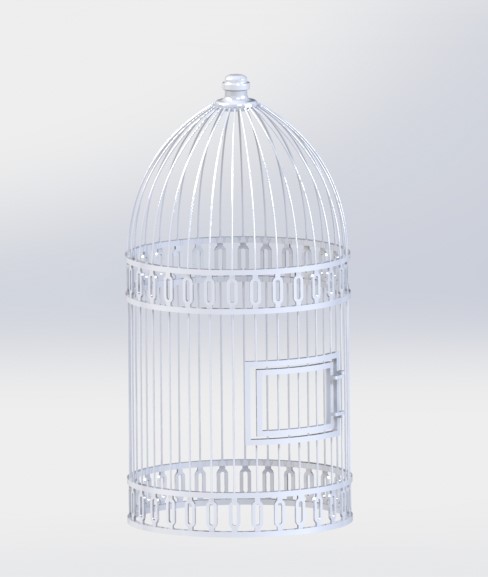 cage de oiseau bird 3D print model - Mito3D