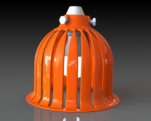 cage type led lampshade v05 home lamp decorative 3d print model - Mito3D