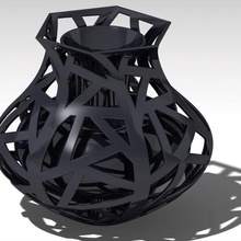 cage vase home 3d print model - Mito3D