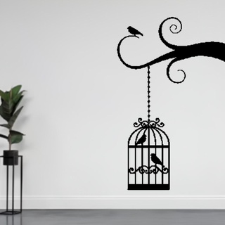 kafesli kuşlar duvar dekorasyon 3d print model - Mito3D