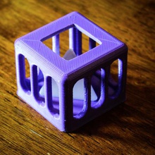 caged tetrahedron puzzle game 3d print model - Mito3D