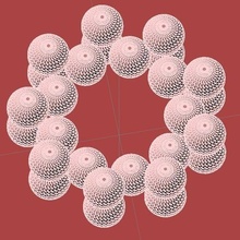 cageless ball bearing 3 16 balls engineering parts 3d print model - Mito3D