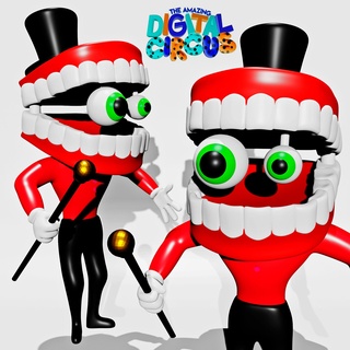 caine - amazing digital circus 3d model stl Art pomni the jax cartoon rabbit action figure toy game 3d print model - Mito3D