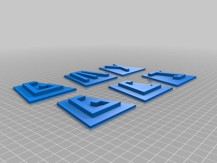 cairn lettersletterd 2d art 3d print model - Mito3D