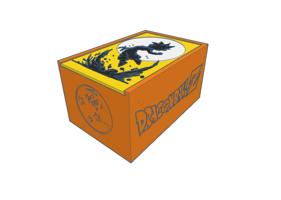 caja ejderha top z ev goku esfera anime karikatür dibujo escritorio konteyner tencere objetos 3d print model - Mito3D