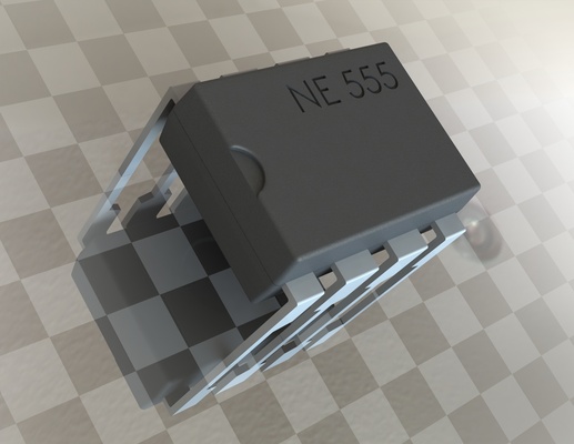 caja forma circuit 555 organisateur électr nica composants 3d print model - Mito3D