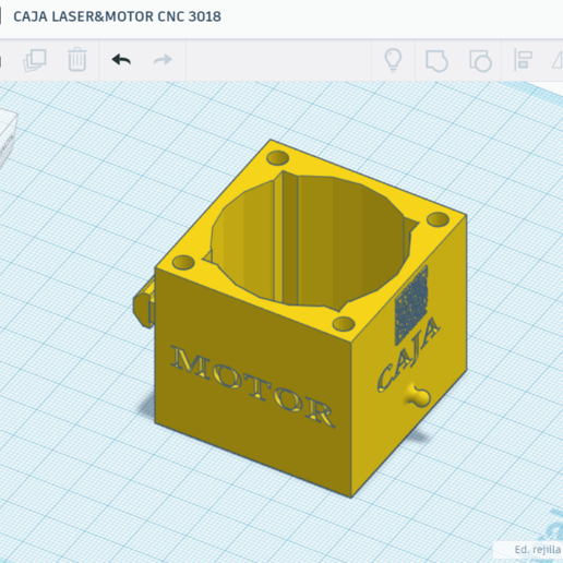 caja para l ser o del motor de la herramienta cnc 3018 router 3D print model - Mito3D