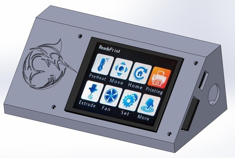 caja pára pantalla mks tft 32 3d print model - Mito3D