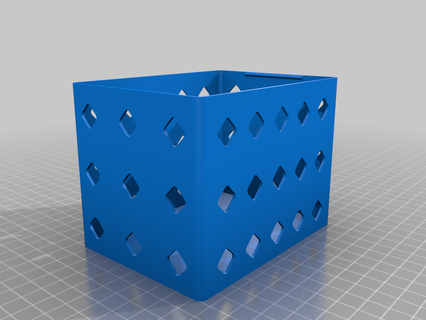 caja perforada estafa tapa perforado caja 3d impresión 3d print model - Mito3D