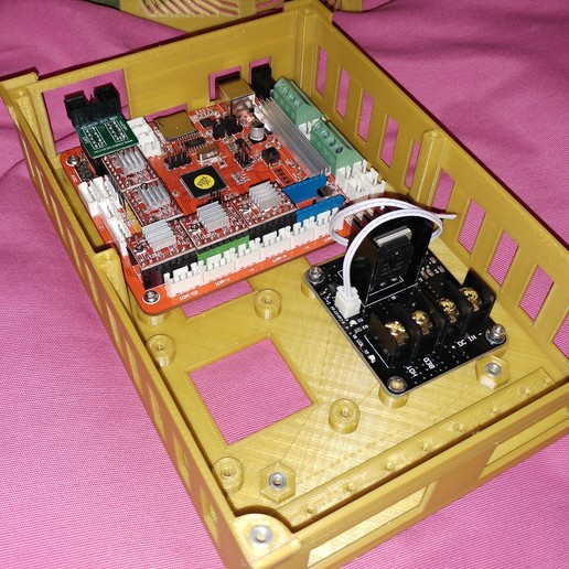 caja placa zonestar zrib para anet a8 am8 extrusor dual multicolor tool box mainboard case motherboard 3d printer accessories 3D print model - Mito3D