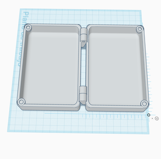 caja print place con bisagras cierre magn tico 3d print model - Mito3D