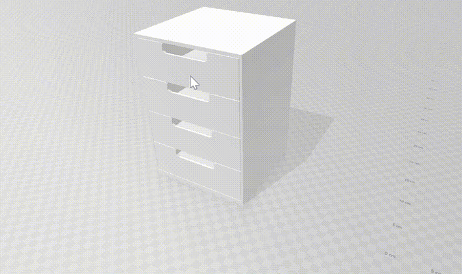 cômoda organizadora elegante casa ikea alex hogar 3d print model - Mito3D