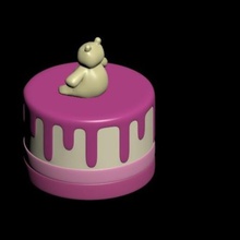 cake art 3d print model - Mito3D