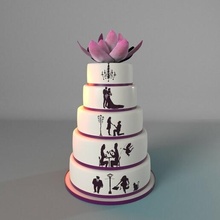 cake romanticcake 3d print model - Mito3D