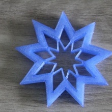 pastel cortador estrella puñetazo molde Navidad corte Galleta 3d print model - Mito3D