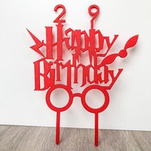 cake decoration birthday wizard harry potter 3d print model - Mito3D