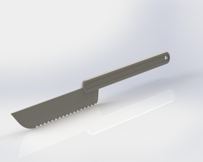 Kuchen Messer Klinge Cutter Küche Werkzeug Kuchenmesser Lebensmittel 3d print model - Mito3D