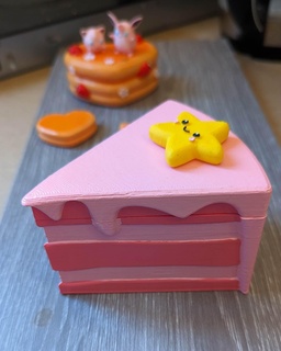 cake piece box box cake piece piece cake cute kawaii cute box jewelry box cake piece cake  3d print model - Mito3D