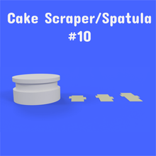 cake scraper spatula - model 10 home cake spatula scraper icing cooking fondant 3d print model - Mito3D