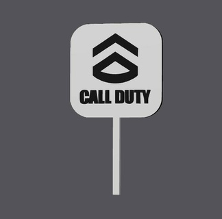cake topper - cod17 cod call duty ps gaming warzone xbox blackops ender decoration icing decorating cupcake 3d print model - Mito3D