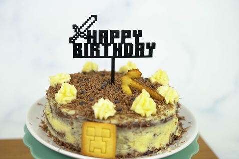gâteau topper Minecraft doux mignonne décoration 3d print model - Mito3D